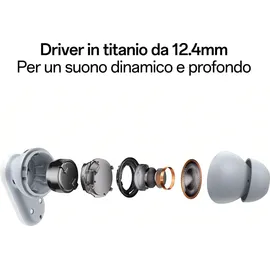 OPPO Enco Buds2 Pro True Wireless Bluetooth 38h Autonomie Schwarz Graphit - Schwarz/Grau