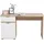 INOSIGN Schreibtisch "Jan", braun (sonoma eiche, opaque weiß), B:130cm H:75,5cm T:50cm, Tische, Schreibtisch, in Scandi Optik, Home Office geeignet
