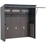 Sunjoy Gartenhaus Mambo für Outdoor Küche 94 cm x 220 cm Anthrazit