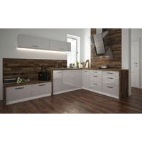 Küchenzeile 290x210cm L-Form 7-tlg. weiß / weiß Hochglanz Acryl Einbauküche Küchenblock Küchenzeile 290x210cm L-Form 7-tlg. weiß / weiß Hoc...