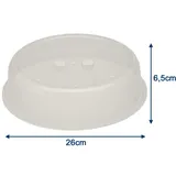 ScanPart Mikrowellen Abdeckhaube 26,5 cm weiß