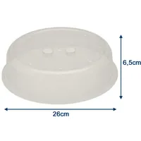 ScanPart Mikrowellen Abdeckhaube 26,5 cm weiß