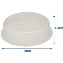 ScanPart Mikrowellen Abdeckhaube 26,5 cm weiß