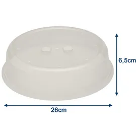 ScanPart Mikrowellen Abdeckhaube 26,5 cm weiß