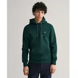 GANT für Herren. 2007058 Shield Hoodie grün (XXL), Lässig, Baumwolle, Langarm