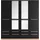 Priess Kleiderschrank PRIESS "Schrank Garderobe Wäscheschrank Barcelona in 5 Breiten", braun (eichefarben artisan, schwarz), B:185cm H:193cm T:54cm, Holzwerkstoff, Schränke, Kleiderschrank, viel Stauraum, geräumige Schubkästen, mit Spiegel, MADE IN GERMANY
