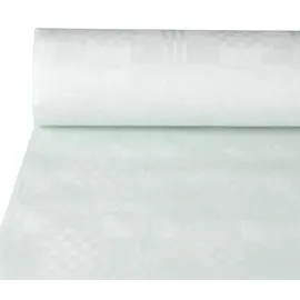 Papstar Papiertischtuch mit Damastprägung 50 m x 0,8 m weiss