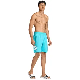 adidas 3-Streifen 8-Inch Badeshorts Lucid Cyan/White S