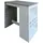 Hti-Living Küchenbar Lisa 50 x 110 x 104 cm Beton/Weiß