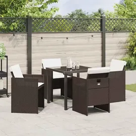 vidaXL Garten Essset 5-tlg. Braun