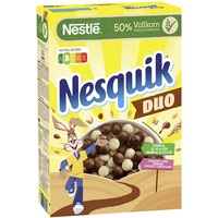 NESTLÉ Nesquik Duo Cereals, braune und weiße Schoko Cerealien mit Vollkorn (1 x 325 g)