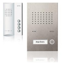 Acero pur Audio-Set mit Freisprechstelle  für 1 Wohneinheit, Türstation edelstahl