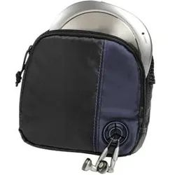 CD Player Bag for Player and 3 CDs, black/blue