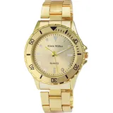 Alain Miller Herrenuhr – Edelstahl Armbanduhr Leuchtzeiger Analog Quarz 2800012