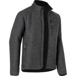 Strick Fleecejacke dunkelgrau Form 1742 Größe S