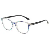 YRIIOMO Lesebrille Modische Lesebrille mit Blaulichtschutz für Frauen, Lesen Brille, Lesebrille blau 150 Dioptrien