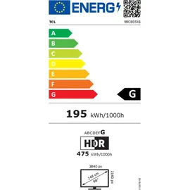 TCL 98C805 98 Zoll QD-MiniLED 4K Google TV