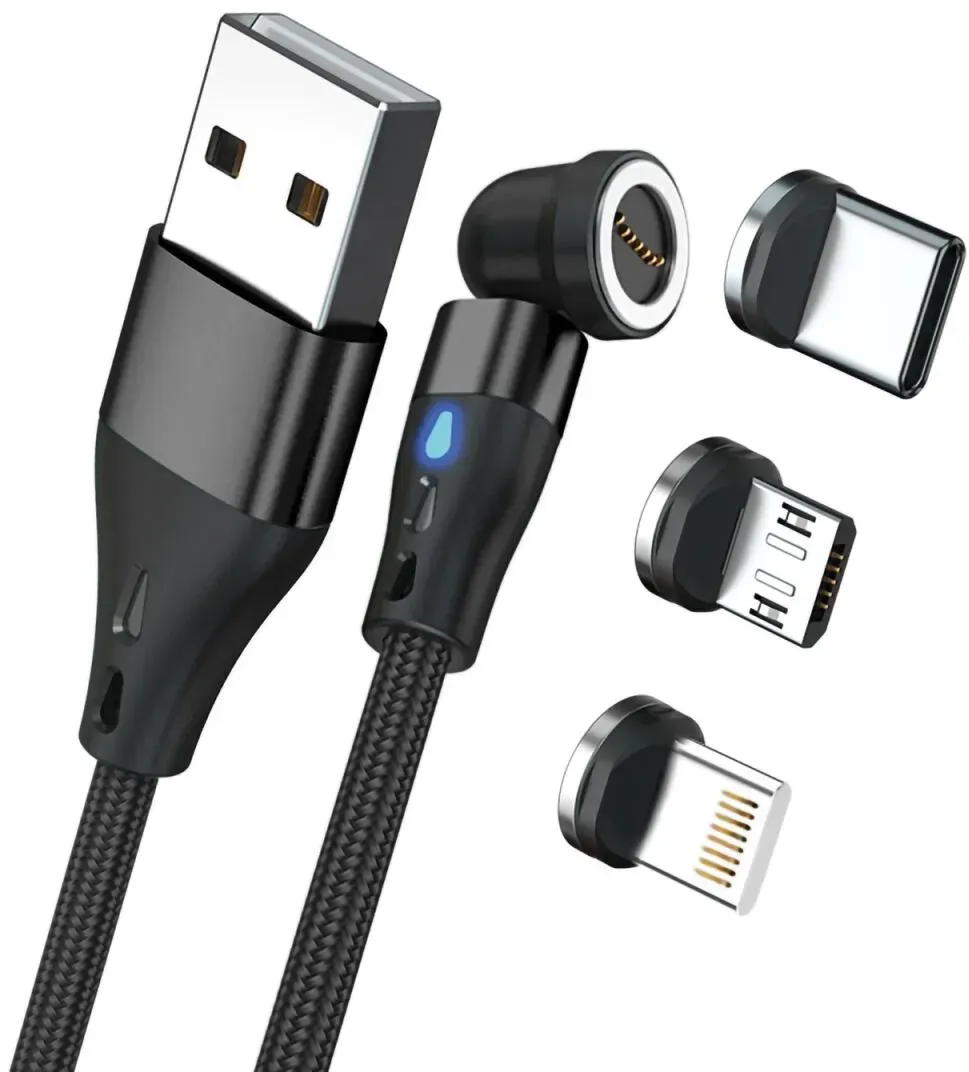 RealPower MagneticCharge3 USB Kabel 0,2 m USB A Schwarz