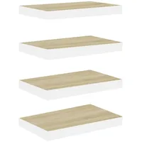 vidaXL Wandregal 40 x 23 x 3,8 cm Weiß
