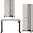 Germania Büromöbel-Set GERMANIA "GW-Rovigo", beige (kaschmir, schwarz), B:278cm H:190cm T:80cm, Holzwerkstoff, Metall, Arbeitsmöbel-Sets, Büromöbel-Set, Schreibtisch elektrisch höhenverstellbar