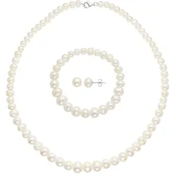 CHRIST Schmuck-Set 87440346 - weiß
