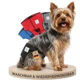 NATURE PET Premium Läufigkeitshose für Hündinnen – Hochwertige & Bequeme Hundewindeln für Hündinnen & Rüden – Waschbare Inkontinenz-Hundewindel ohne Einfädeln der Rute – XS/Netz