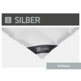 SPESSARTTRAUM Daunendecke Silber normal 100% Daunen, 155x220 cm