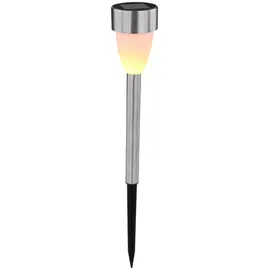 GLOBO Solarleuchte Edelstahl 3er Set spritzwassergeschützt gelb