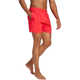 adidas Badeshorts Solid CLX Short-Length Rot/Schwarz S