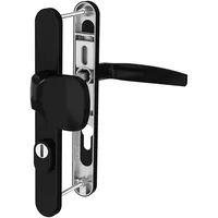 MS Beschläge Schmalrahmengarnitur 8-72mm Schwarz Kernziehschutz Knopf/Drücker TS 39-54mm