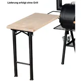RUMO Joe's Barbeque Seitentisch mit massiver Holzplatte | klein für Texas Classic, Longhorn, Reverse Flow