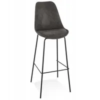 KADIMA DESIGN Barhocker, Anthrazit, 45x115x49 cm, Esszimmer, Barmöbel, Barhocker