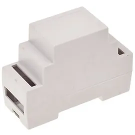 TRU Components TC-7910732 Hutschienen-Gehäuse 34 x 89 x 63 ABS-V0 Grau 1St.