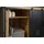 MASSIVMOEBEL24.DE Buffet Mango 150 x 55 x 200 cm natur lackiert Metall schwarz