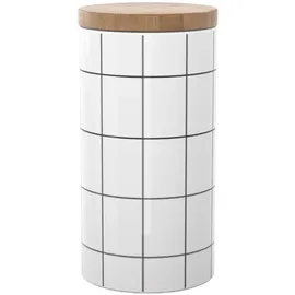 Intirilife Vorratsdose Keramik weiß 10 x 18,5 cm 1000 ml