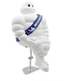 Michelin Dekofigur 40 cm Männchen für LKW Maskottchen + Ständer Bib Bibendum Mann Figur weiß