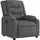 vidaXL Massagesessel Dunkelgrau Stoff 149,5 x 79 x 0 cm Grau mit Fernbedienung
