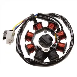 Zündgrundplatte GY6 Typ 139QMB / 139QMA m. 2 Kabeln