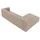 kaiser möbel Ecksofa L-Form GRAND 318 cm, stoff Salvador, Beige, Links - Beige