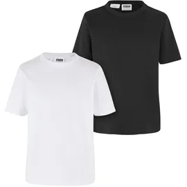 URBAN CLASSICS Organic Basic Kurzarm-T-Shirt 2 Einheiten White / Black 122-128 cm