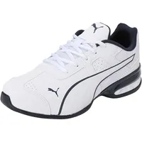 Puma Unisex Tazon 7 Evo Road Running Shoe, White Navy, 43 EU