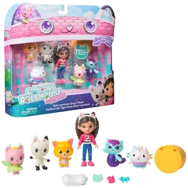 Spin Master Gabby's Dollhouse DER FILM - Cat-venture Crew Figuren-Set, 11-teiliges Spielset mit Gabby, Katzenfreunden - Zubehörteilen, für Kinder ab 3 Jahren