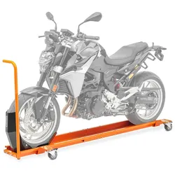 Carrello sposta moto passend für Honda Rebel 500 CMX ConStands Smart-Mover con blocca ruota arancione