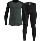 Odlo Active Warm Eco Funktionsunterwäsche-set - Black / Urban Chic - L