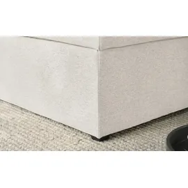 deinbett Boxspringbett mit Matratze und Topper H3 Duke ¦ creme ¦ Maße (cm): B: 147 H: 104
