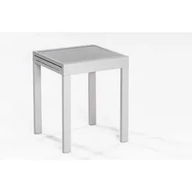 Merxx Balkonausziehtisch 65 x 65 x 75 cm Silber/Grau
