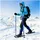 vidaXL 3 in 1 Schneeschuhe Blau L