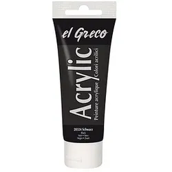 KREUL el Greco Acrylfarbe schwarz 75,0 ml