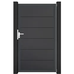 GroJa BasicLine PVC Tor Universal einflügelig, Anthrazit