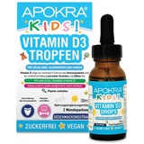 Vitamin D Tropfen | Vitamin D Kinder | Veganes Vitamin D3 Mit Hochwertigem MCT-Öl | immunsystem stärken kinder | 30ml | Zweimonatsbedarf | APOKRA KIDS